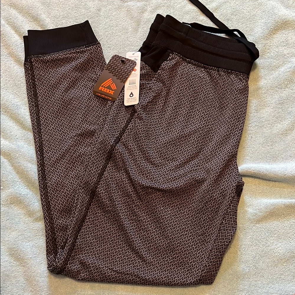 RBX Black and Gray Track Pants NWT